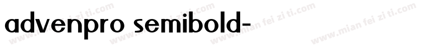 advenpro semibold字体转换